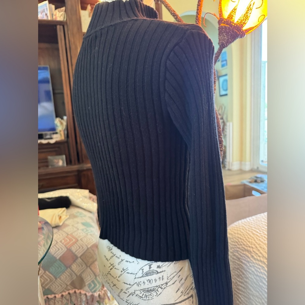 Forever 21 nwot small! Sweater with front zipper ! Sweater bin - Picture 5 of 6